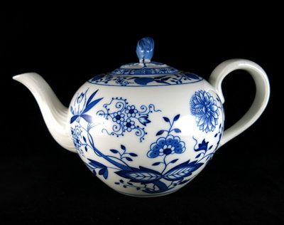 德國獅牌Hutschenreuther藍洋蔥咖啡/花茶壺