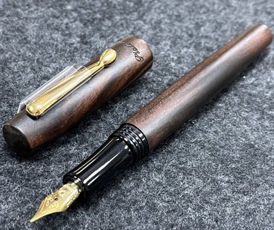 PLATINUM 白金牌 黑檀木 原木系列鋼筆-F尖(PE-2800)附墨水管和吸墨器
