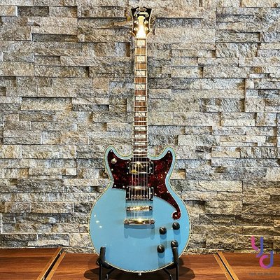 分期免運 贈琴盒千元配件 D'Angelico DELUXE BRIGHTON 高階 電 吉他 特殊深藍 精緻工藝