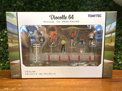 1/64 Tomica DioColle 64 Carsnap 12a Drag Race Figures【MGM】