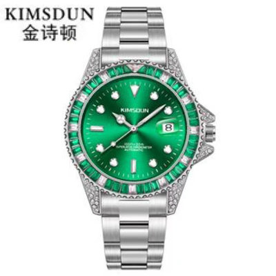 KIMSDUN/男士手錶  綠水鬼  全自動機械錶  鋼帶  防水錶