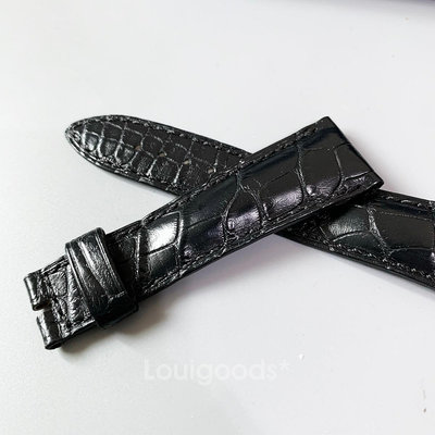 路易好貨｜BREGUET 寶璣 正品 原廠鱷魚皮 黑色錶帶 20-16mm