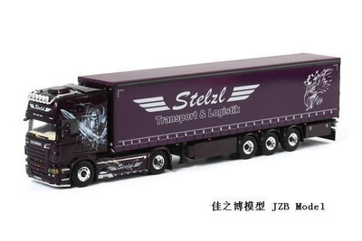WSI 150 Scania 篷布卡車合金模型 Stelzl 01-1270V