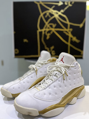 AJ13 籃球鞋 NBA  組合包 Air Jordan 13 金 白金 Nike aj1 aj33 US11 鞋盒一起賣