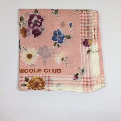 Nicole Club 花朵 花瓣 圖案 圖騰 造型 手帕 方巾 絲巾 毛巾