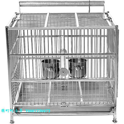 鳥籠NIMIWEI鸚鵡鳥籠304不銹鋼外出籠鳥籠子虎皮玄鳳鸚鵡專用籠家用
