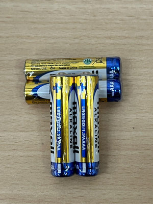 電池通 maxell 鹼性電池4號  AAA LR03  1.5V 兩顆