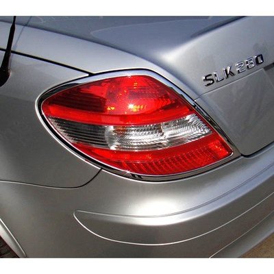【JR佳睿精品】04-11 Benz SLK200 SLK280 SLK350 R171 改裝 鍍鉻 後燈 飾框 飾條