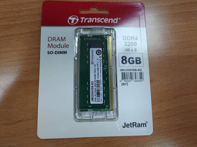 TRANSCEND 創見 DDR4 3200 8G 8GB NB 筆電記憶體 JM3200HSB-8G