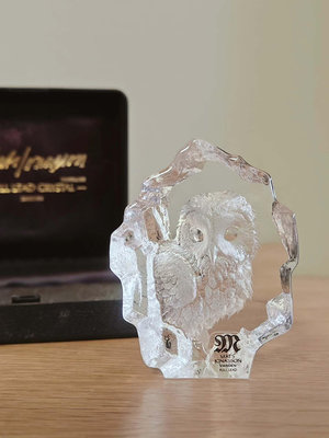 瑞典MATS JONASSON 水晶擺件 手工水晶雕刻