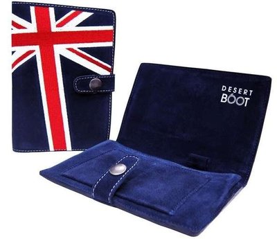 Clarks ORIGINALs 英國品牌 英倫風麂皮護照夾(全新)～絕版珍藏款