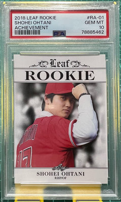 大谷翔平 2108 Shohei Ohtani RC Leaf Rookie PSA 10