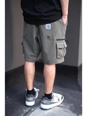【熱賣精選】CARHARTT WIP卡哈特工裝潮牌反光短褲五分褲子男女多口袋復古機能
