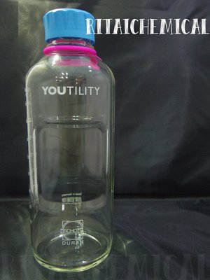 【利泰】SCHOTT DURAN YOUTILITY 德製 新式 血清瓶、水瓶1L (多種規格) 實驗儀器