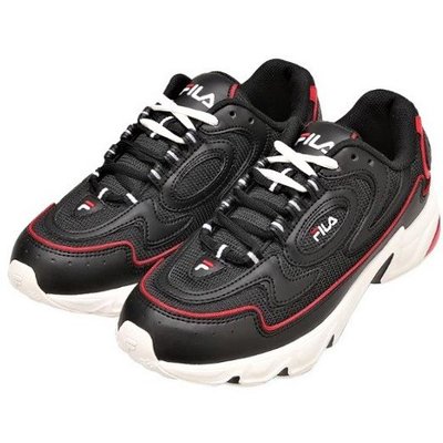 【AYW】FILA VOLANTE 98 黑紅白 復古 厚底 增高 老爹鞋 休閒鞋 運動鞋 慢跑鞋 跑步鞋 24cm