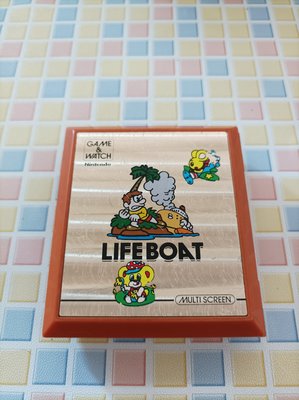 早期1983年任天堂game&watch life boat電玩.老玩具,企業寶寶，老車，偉士牌，老東西，水水，型男參考
