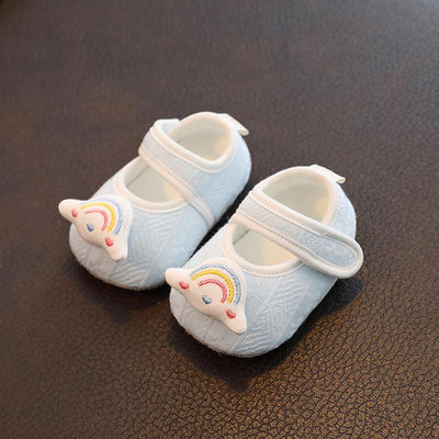 嬰兒涼鞋軟底0-6到12個月夏季3寶寶學步前布鞋春男女9外出8公主鞋.