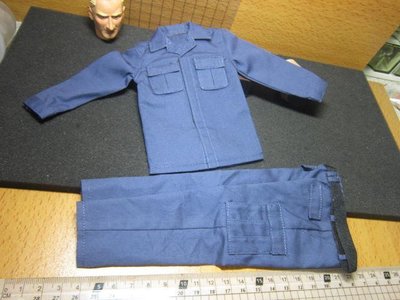 PJ5特警部門 DID洛城特警1/6深藍色SWAT新款制服一套(衣+褲+腰帶) 可改維安特勤