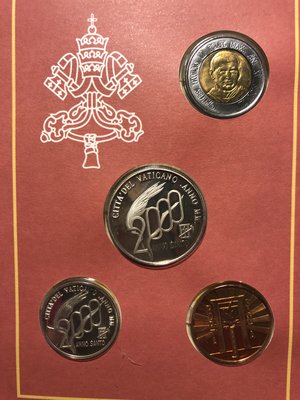 梵諦岡發行千禧年紀念幣Anno Santo 2000