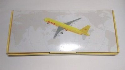 DHL模型飛機/波音空客飛機模型/DHL貨機36cm/仿真貨機/合金靜態擺件/波音757/玩具飛機/模型玩具/裝飾擺飾品