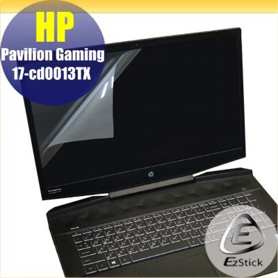 【Ezstick】HP Gaming 17-cd0026TX 靜電式筆電LCD液晶螢幕貼