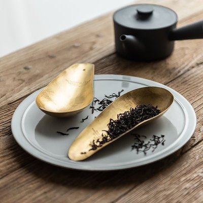 “正品”日本PUEBCO黃銅茶勺茶匙咖啡勺印度制復古銅金屬勺家用創意銅勺子