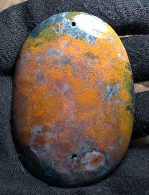 【礦鈺居】~銅花藍寶~~早期石~60公克