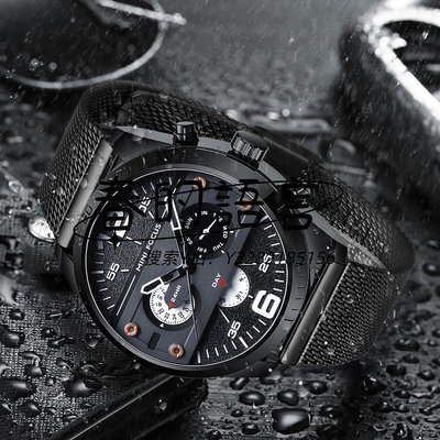手錶福克斯手表時尚潮流表歐美范潮男軍迷大表盤復古飛行員防水手表