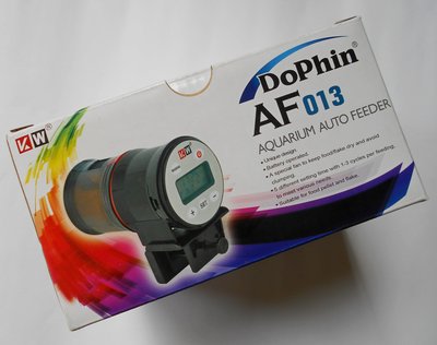 微笑的魚水族☆Dophin-海豚【抽風式液晶顯示自動餵食器 AF013】電子投食器 內置風扇KW