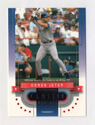 [MLB]2001 Upper Deck Classic Derek Jeter  特卡 #CM20 基特 洋基隊長
