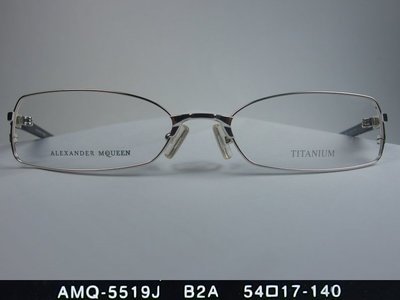 信義計劃 眼鏡 ALEXANDER MCQUEEN AMQ-5519 日本製 鈦金屬框 方框 超輕 eyeglasses