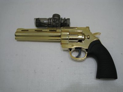823生存遊戲-RX613 蟒蛇左輪 金色/銀色 水彈槍 電動連發水晶彈玩具槍