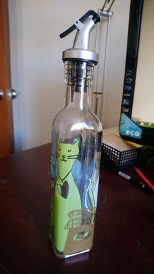 貓咪時尚玻璃油壺 250ML-Oil & Dressing Bottle - 只有一個