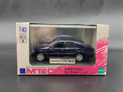 [Mtech]Toyota Crown Royal Salon 豐田11代皇冠轎車模型 1/43 藍-原創