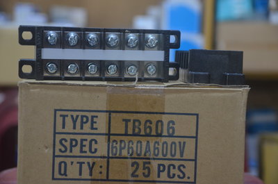 固定式端子台 TB-60 6P 60A 每箱25支