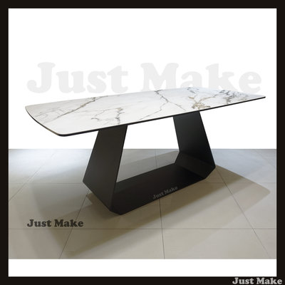 JM訂製家具 陶板桌 岩板餐桌 餐桌 陶板餐桌 會議桌 書桌 鑽石腳餐桌 鑽石 義大利陶板 卡拉金餐桌 桌子 工作桌