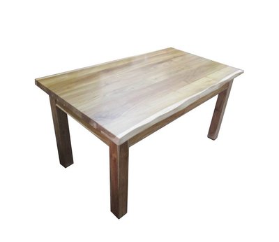 【肯萊柚木傢俱館】(訂製款)獨特自然 100%老柚木 桌面平光漆 大塊拼接 實木腳 實用耐用 餐桌 工作桌(不含凳)