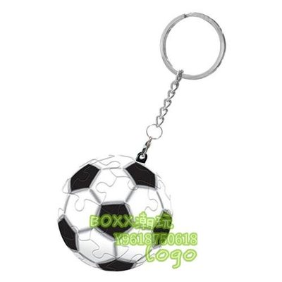 BOXx潮玩~3D-JP Pintoo立體球體拼圖 足球 鑰匙扣 手機鏈 24片1.57吋