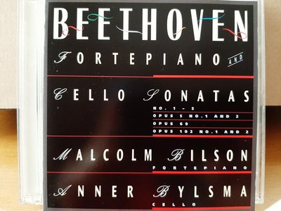 Bylsma,Bilson,Beethoven-Cello Sonatas No.1-5,畢斯瑪大提琴，比爾森鋼琴，演繹貝多芬-大提琴奏鳴曲第1-5號，2CD.