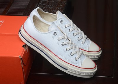 Converse All Star 經典中性低筒 白紅深藍101000 帆布鞋 休閒鞋 班鞋 學生鞋 全家福鞋店