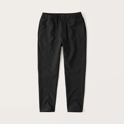 【Abercrombie&Fitch】【零碼XS】AF男長褲鬆緊口袋黑 F02210425-0412