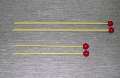 【華邑樂器53102】鐵琴/木琴琴槌-黃柄紅頭 木頭 (長 36.5cm 32音鐵琴適用 琴棒 台灣製造 琴棒)