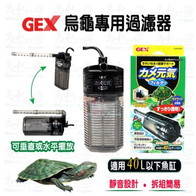 日本GEX烏龜專用過濾器(全配件)/低水位過濾器/烏龜過濾