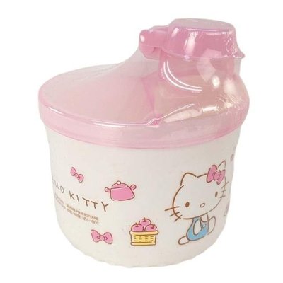 ♥小花花日本精品♥ Hello Kitty 旋轉奶粉盒 三格式奶粉分裝罐 ~ 3