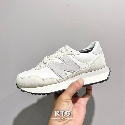 NEW BALANCE 237 WS237SW 燕麥 復古 皮革 麂皮 拼接 女鞋