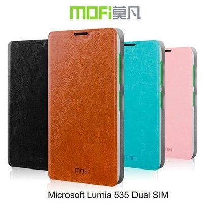 --庫米--MOFI Microsoft Lumia 535 Dual SIM 睿系列側翻皮套 保護套 手機套 可立皮套