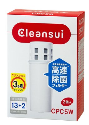 日本原裝 Cleansui三菱麗陽淨水壺濾心CPC5W 3顆裝 CPC5E 適 CP002E CP005【全日空】