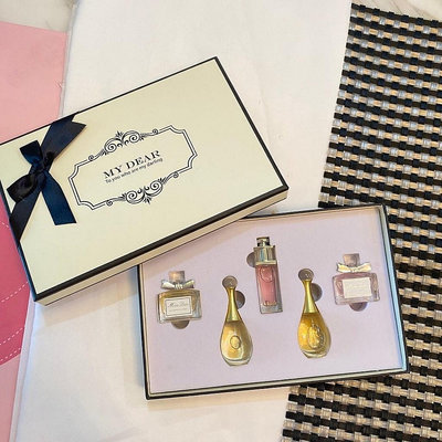 附提袋 Dior香水 Q版迪奧香水 淡香精 小樣香水禮盒套組 夏季必備女生香水 生日情人節禮物 送女友 交換禮物