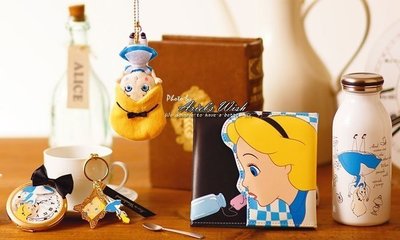 Ariel's Wish-日本東京迪士尼愛麗絲Alice上下顛倒-Q版娃娃玩偶珠鍊掛飾鑰匙圈手機吊飾兩用款-現貨，絕版品