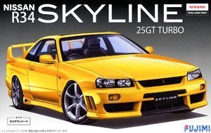 現貨-富士美 1/24 拼裝車模 Nissan R34 Skyline 25GT Turbo 03900簡約